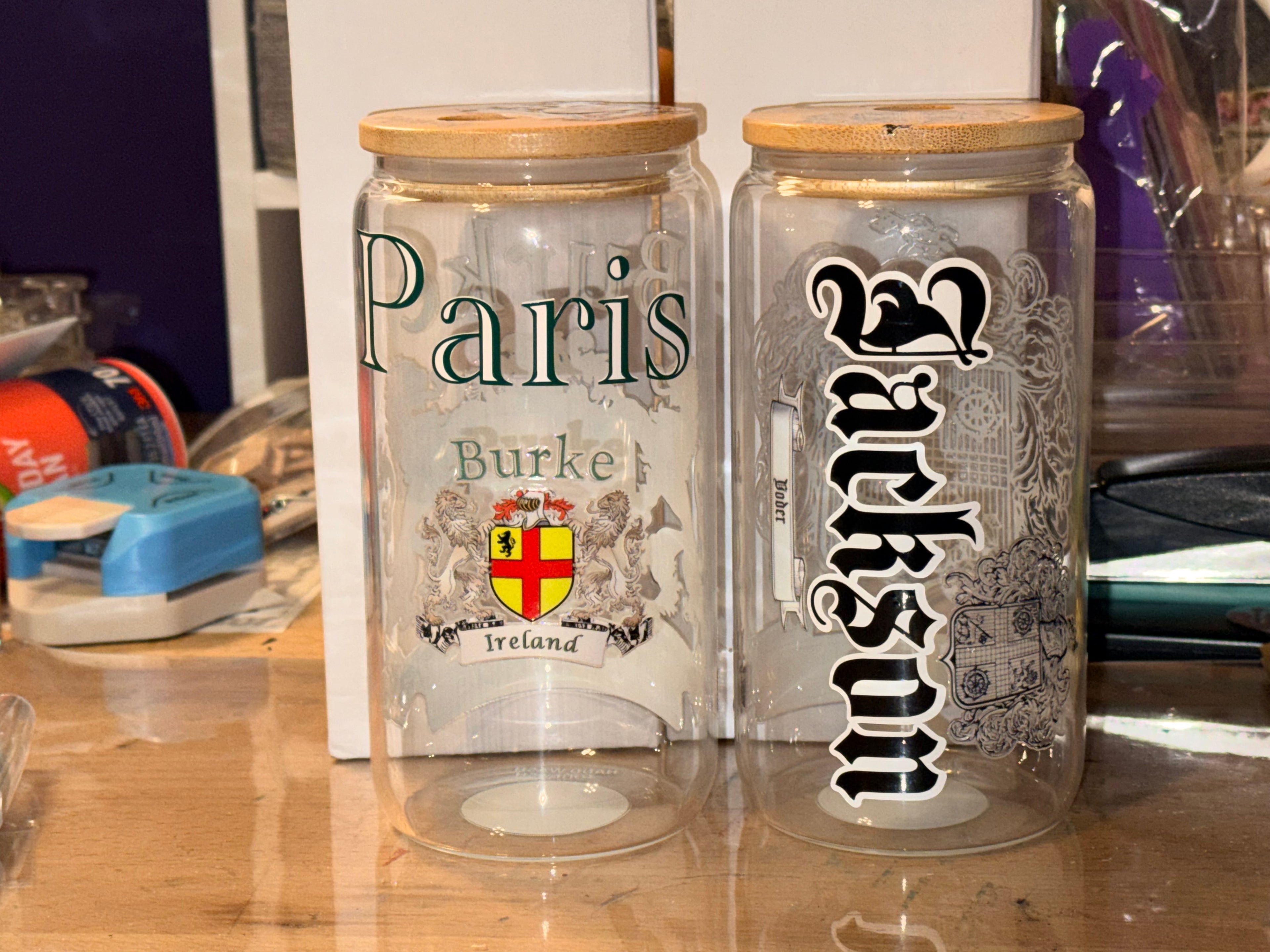 16oz Customized Glass Cups