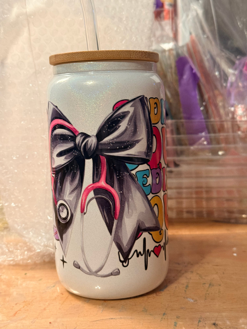 16oz Customized Glass Cups