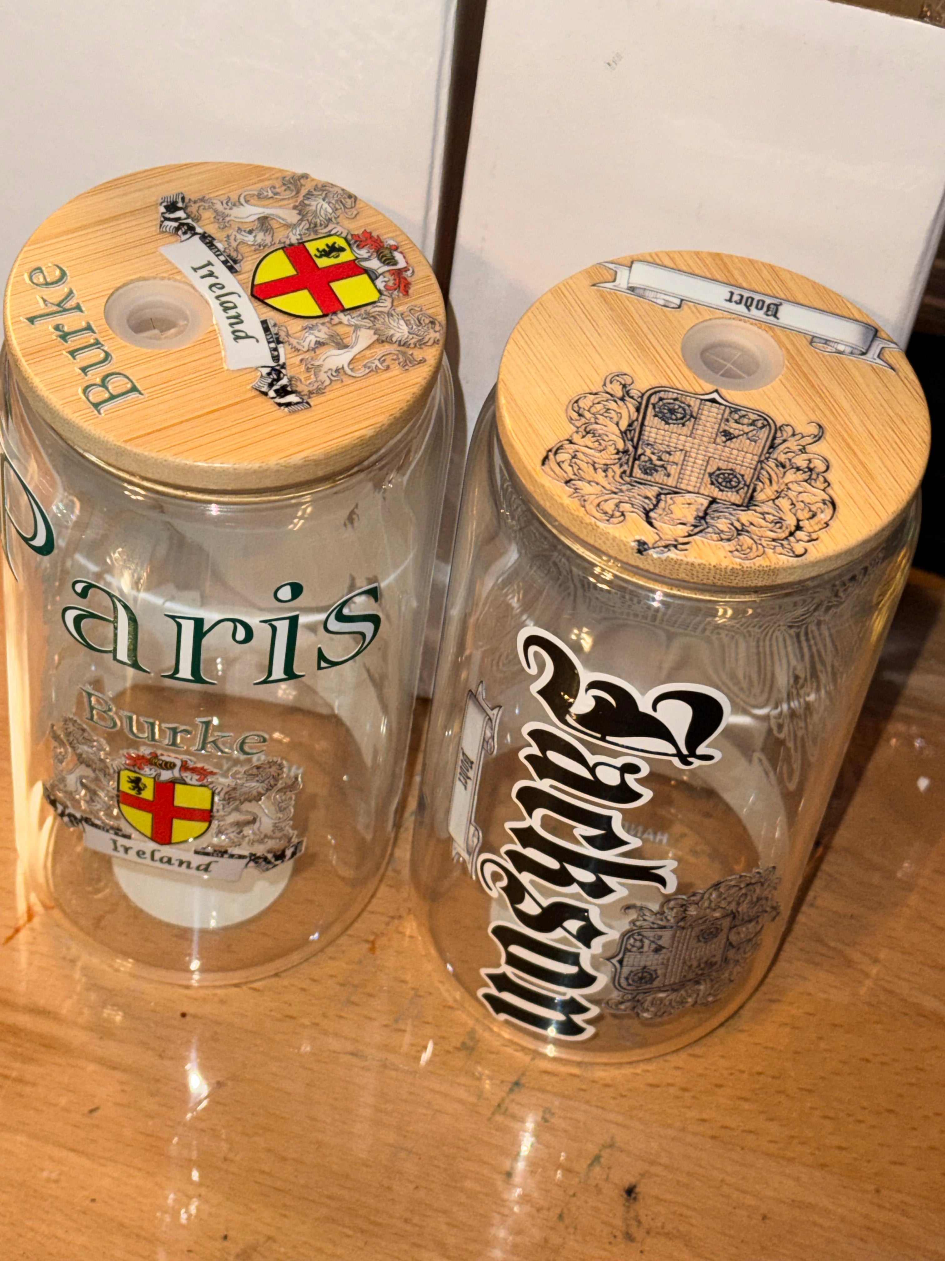 16oz Customized Glass Cups