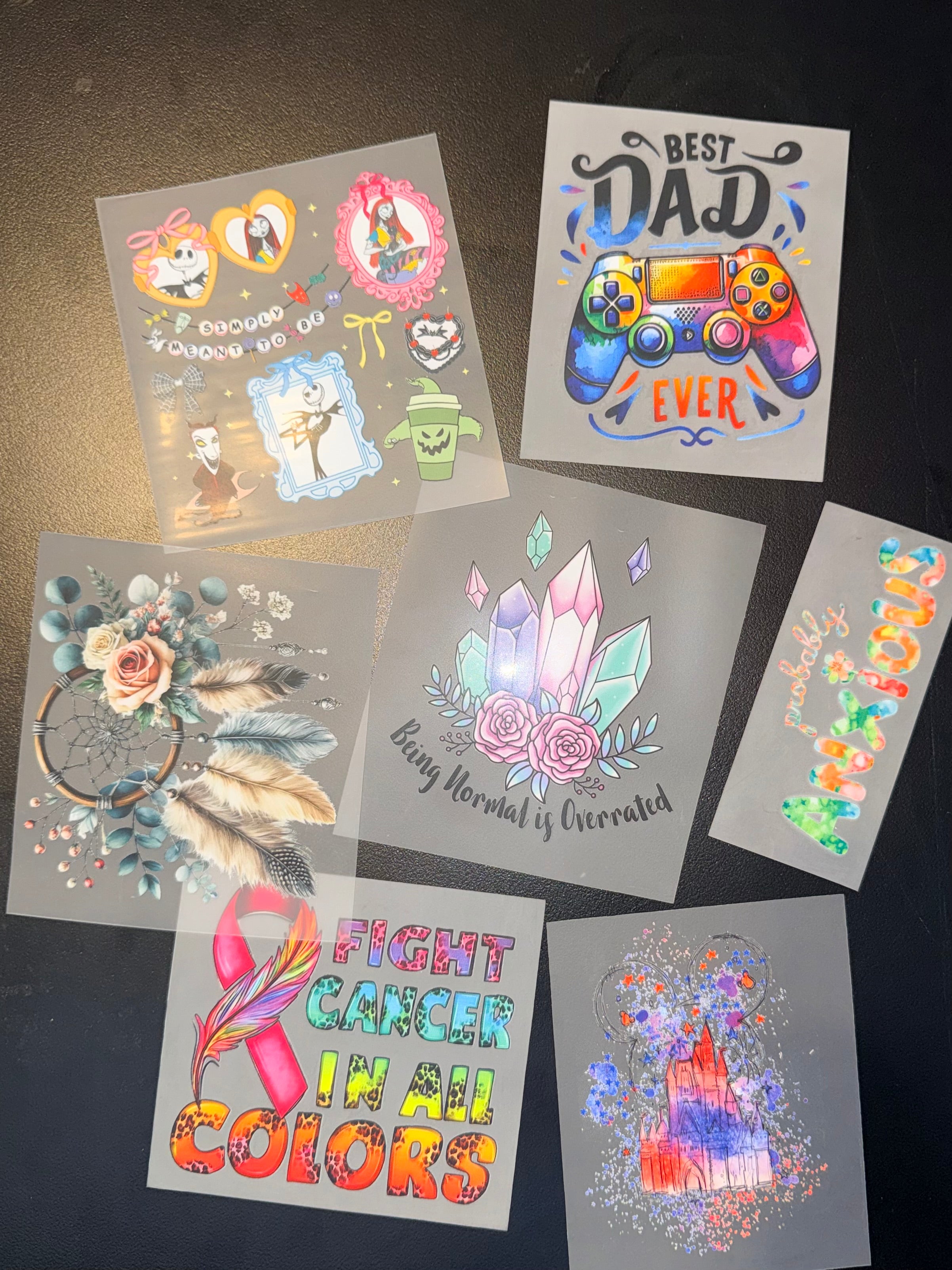 DTF transfers prints